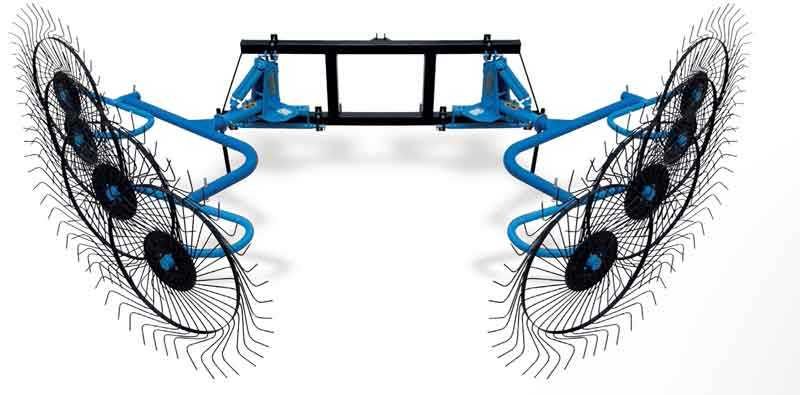 Grabli voroshilka 2 taraflama (Грабли ворошилка 2 томонама) 10 diskli