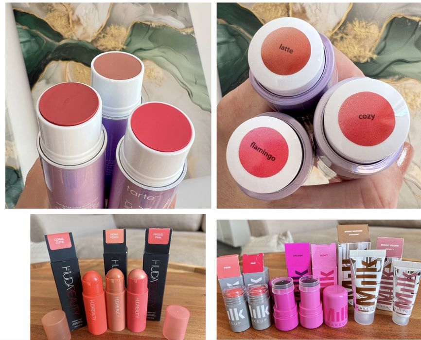 Оригинална козметика за лице Dior, Fenty, Tarte, Milk, Huda