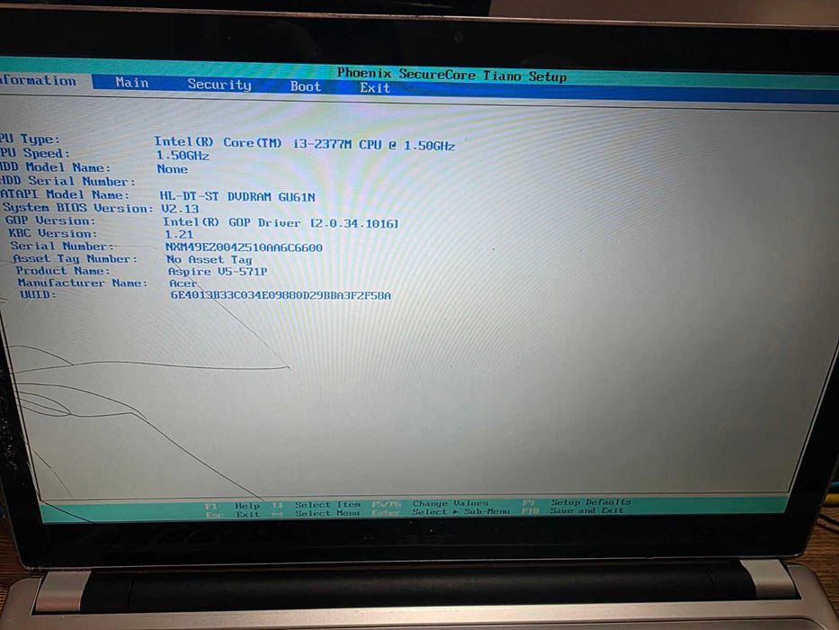 Лаптоп Acer Aspire V5-571 за части