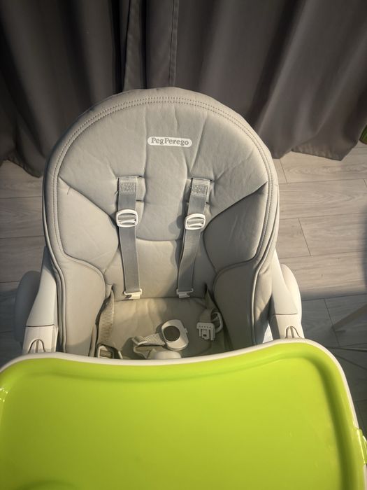 Scaun de masa Peg Perego Prima Pappa Zero Follow Me, Gri