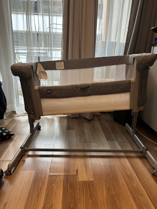 Бебешка кошара Chicco - Next 2 Me, Next to me Magic Evo, тъмносива