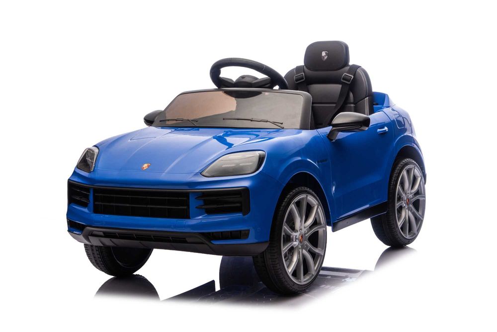 Masinuta electrica Porsche Cayenne 2x35W 12V scaun tapitat Blue