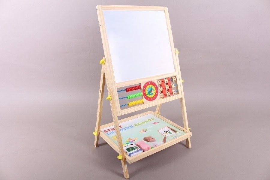 Двустранна детска дъска със сметало