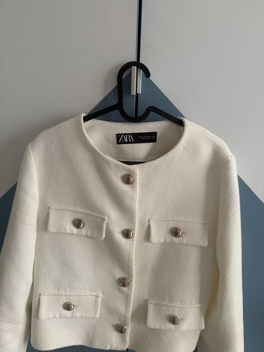 Сако Zara в цвят екрю, размер S