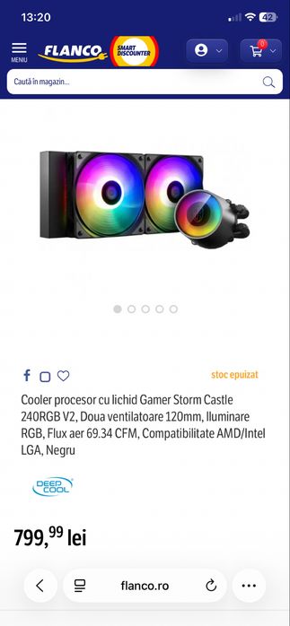 Cooler procesor Deepcool 240RGB