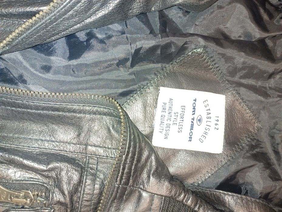 Tom Tailor кожено яке M - 35 лв