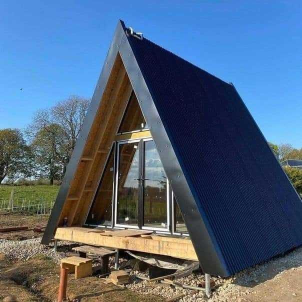 Cabana stil A-Frame, Case, Foisoare si Terase din structura de lemn la comanda
