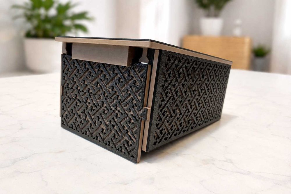 Cutie secretă puzzle japoneză Himitsu-Bako, 17 pași, cadou original