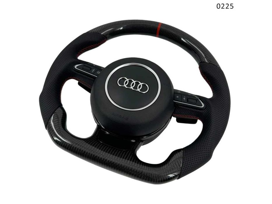 Volan sport ergonomic din carbon AUDI A3 A4 A5 A6 A7 A8 Q3 Q5 Q7