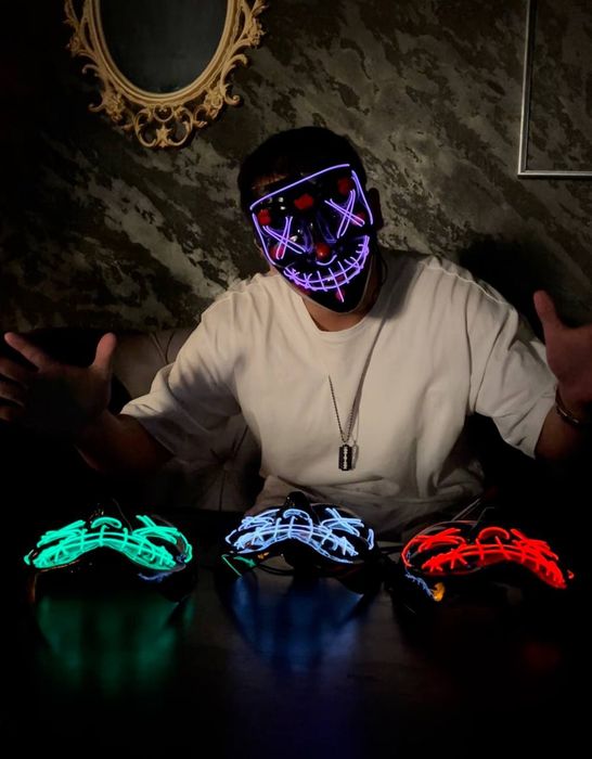 Неоновая маска Neon maska