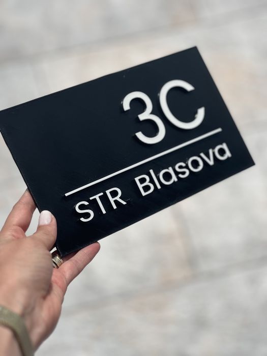 Număr de casă personalizat – realizat la imprimantă 3D