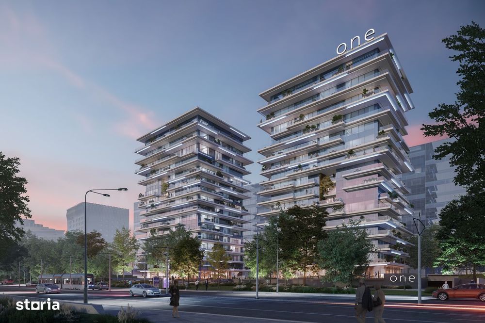 2025 One Floreasca Towers, 2 camere 70 mp, Totul Nou, Parcare
