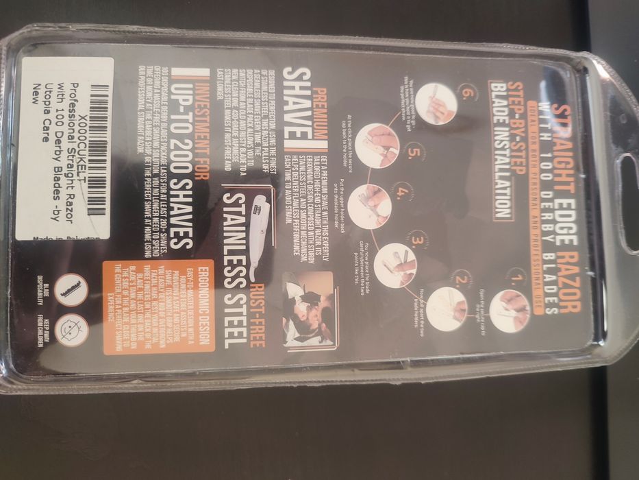 Професионален неръждаем бръснач със сменяеми ножчета и  ножчета