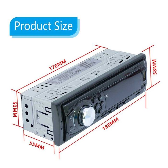 radio auto 4x45 w bt usb