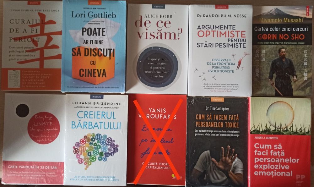 Carti dezvoltare personala, psihologie, sanatate, economie (lichidare biblioteca)