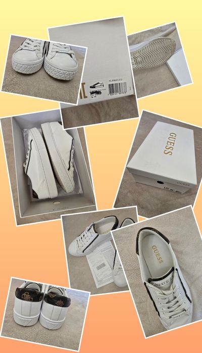 Sneakers Guess Pardie6 FLJPR6 ELE12 Alb