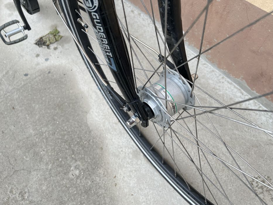 Bicicleta barbat Gudereit 28 Inch Aluminiu 8 viteze in butuc Nexus dinam butuc far led cadru XL XXL