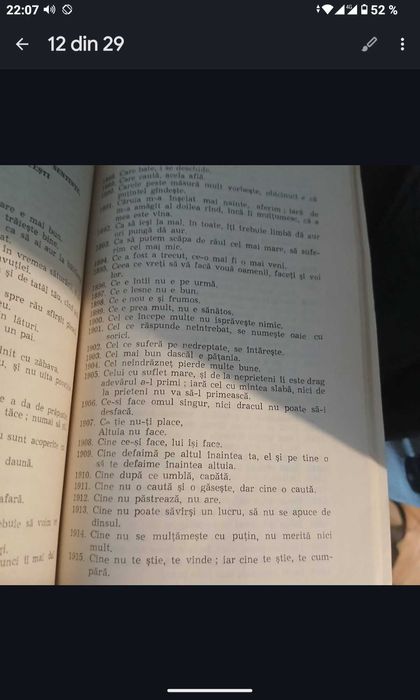 Cartea înțelepciunii populare,proverbe, București 1974,125 pagini