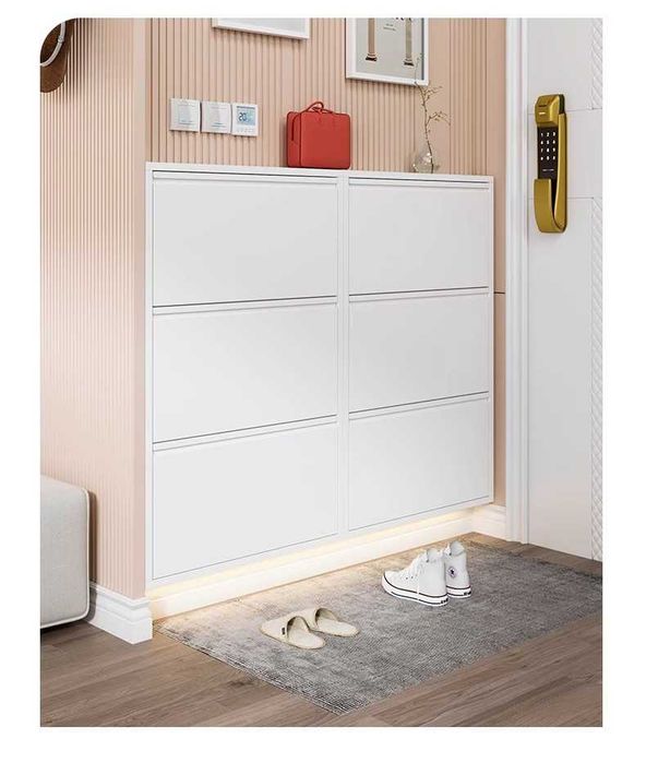 Настенный обувной шкаф/Металлический шкаф для прихожей