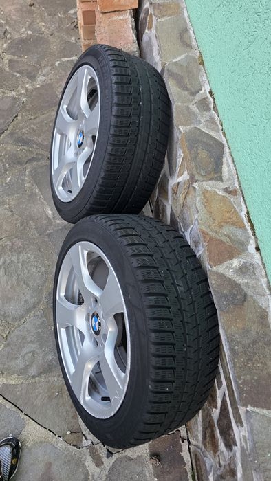 Jante roti 225.45.R17 cu anvelope de iarna bmw seria 1,2,3,4,5,x3,Z4,2 bucati se vand si la bucata
