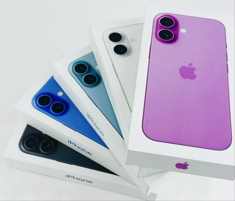 НАЛИЧЕН! Apple iPhone 16 128GB Pink / Black / Ultramarine / White