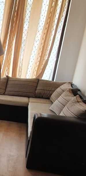 Голям ъглов диван, разтегателен на спалня, шкаф за завивки, нова цена!