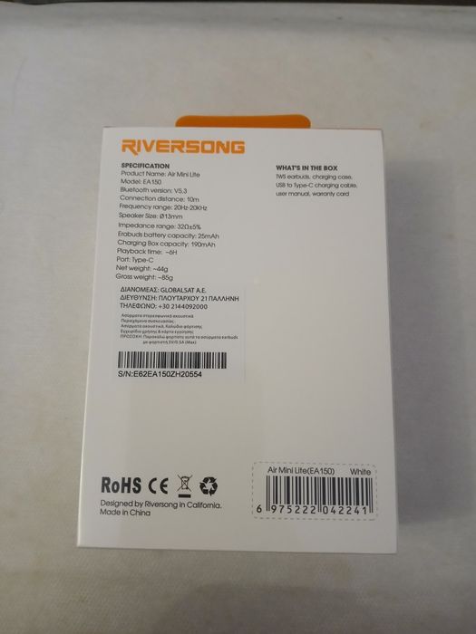 Casti wireless / bluetooth noi Sigilate Riversong. Ideal pt Cadou