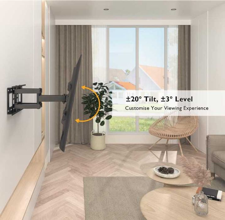 Suport  TV   reglabil,  diagonala  32-80  inch,  Negru - Sigilat