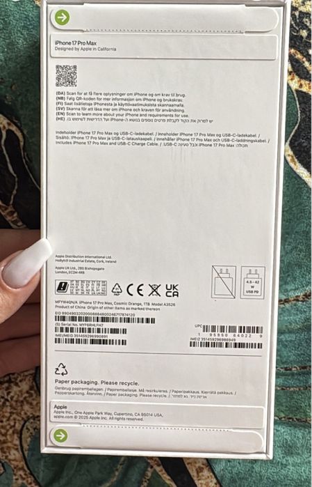 Iphone 17 PRO MAX 1TB