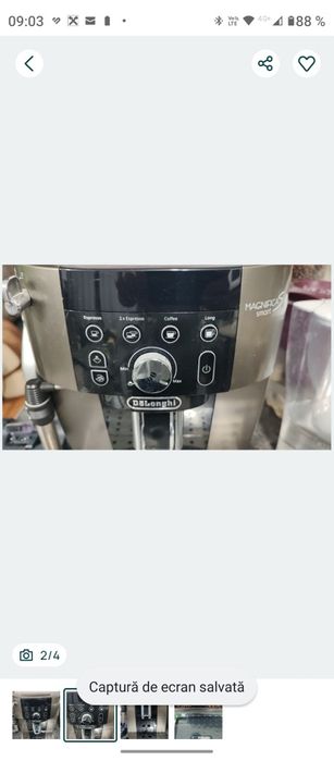 Expresor DeLonghi cu Boabe și cafea măcinată