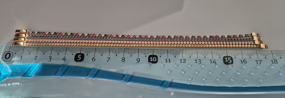 Bratara Tennis aur 14k, 17/18cm