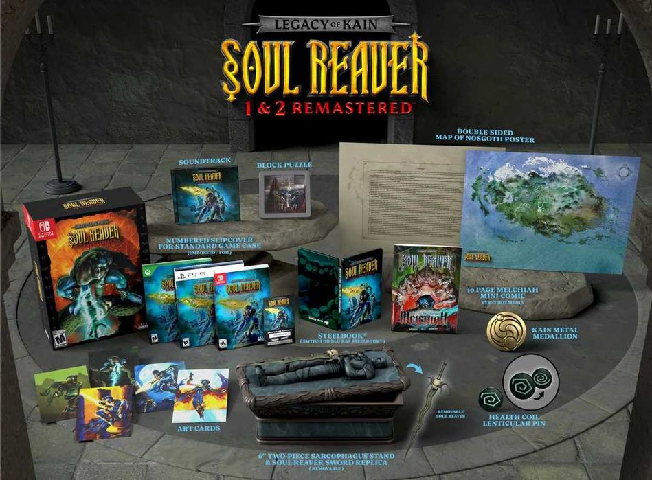 Legacy of Kain Soul Reaver 1 & 2 Remastered Collector's Edition PC