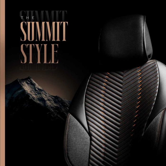 Комплект Луксозна Тапицерия OTOM Advanced – Еко кожа, Черно/Оранжево.