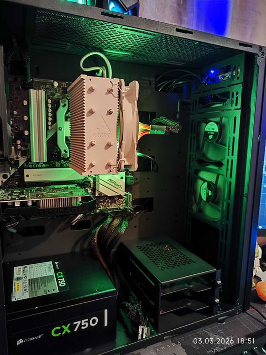 Компютър Ryzen 7 5800X, GTX 1650 4GB, RAM 32GB DDR4 3600, SSD 512GB