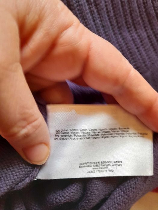 Rochita tricotata mov, material bumbac, model tineret Edc marimea S