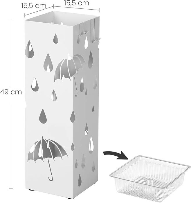 Suport  pentru umbrele cu tavă pentru scurgere
