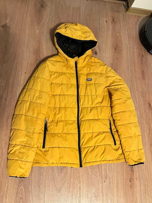 Geacă toamnă-iarnă bărbați Pull & Bear – galben muștar, mărimea M / 38