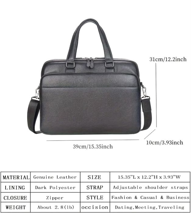 Мъжка луксозна бизнес чанта /Офис куфарче за пътуване от естест. кожа!