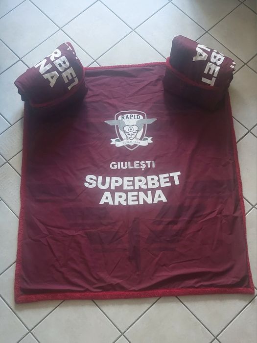 Pături fleece Rapid și tricou CfrCluj