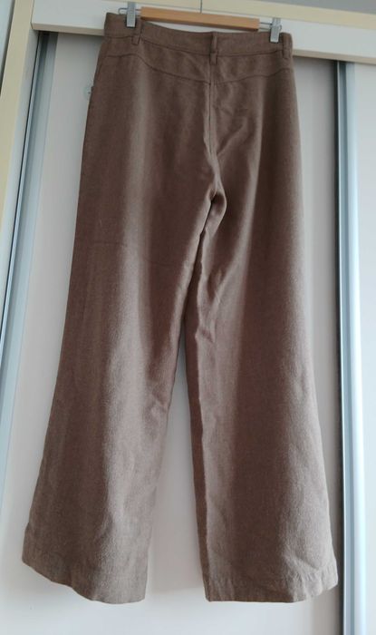 Pantaloni dama Massimo Dutti largi masura 40 lana si vascoza