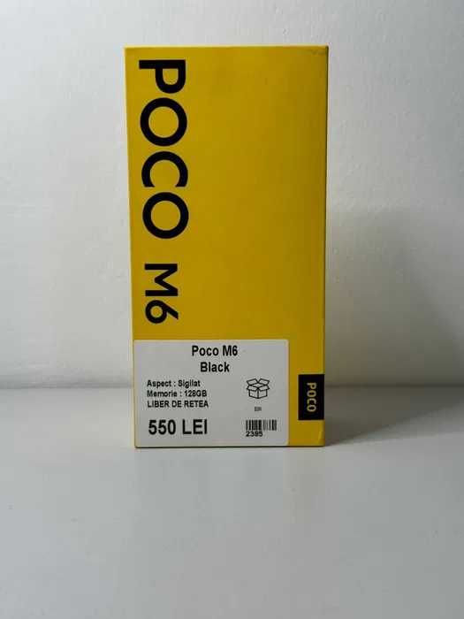 ZAP AMANET MARGEANULUI - Poco M6 - 128GB - Black - Sigilat #2395