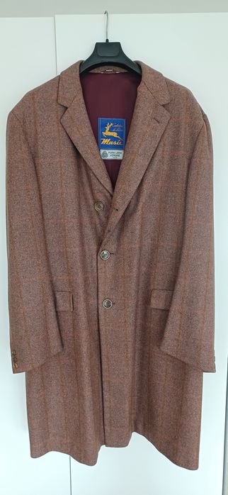 Palton subtire treanch-coat Masic Italia pura lana vergine ca nou