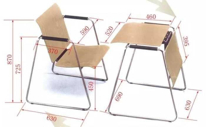 4бр. Качествени Работен Стол Маса Скандинавски дизайн за Бюро