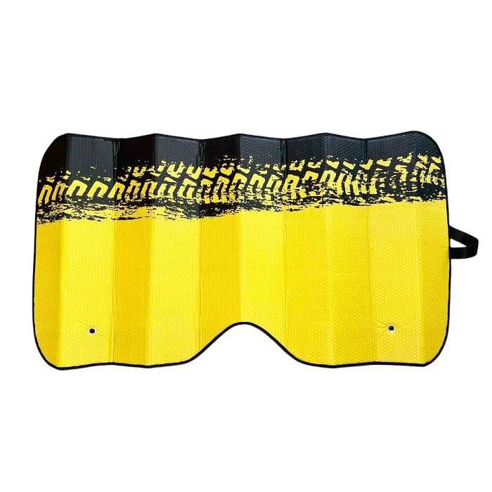 Сенник за предно стъкло, 140x70, 195-Сив, Син и Жълт