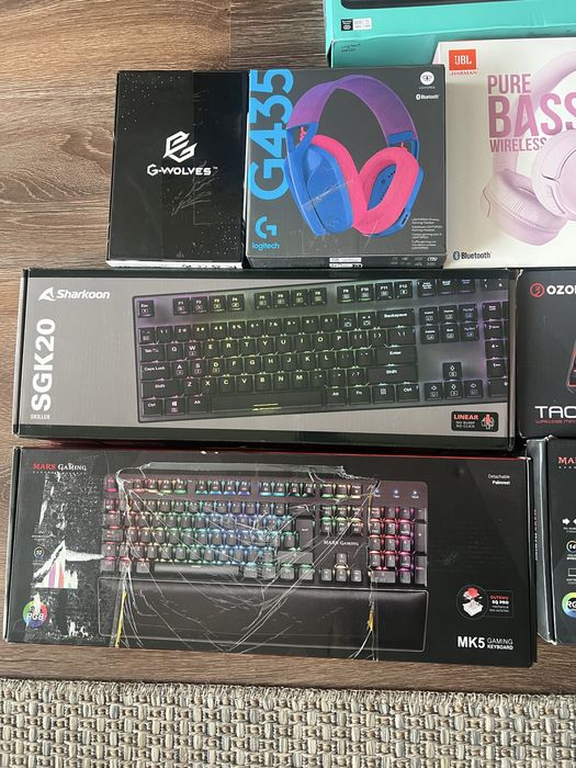 Клавиатури, мишки, слушалки