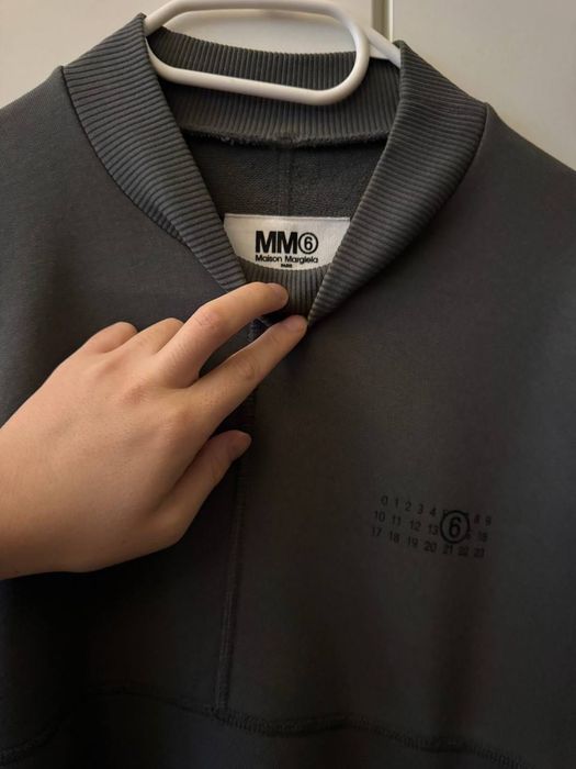 Свитшот MM6 Maison Margiela с воротником, Оригинал.
