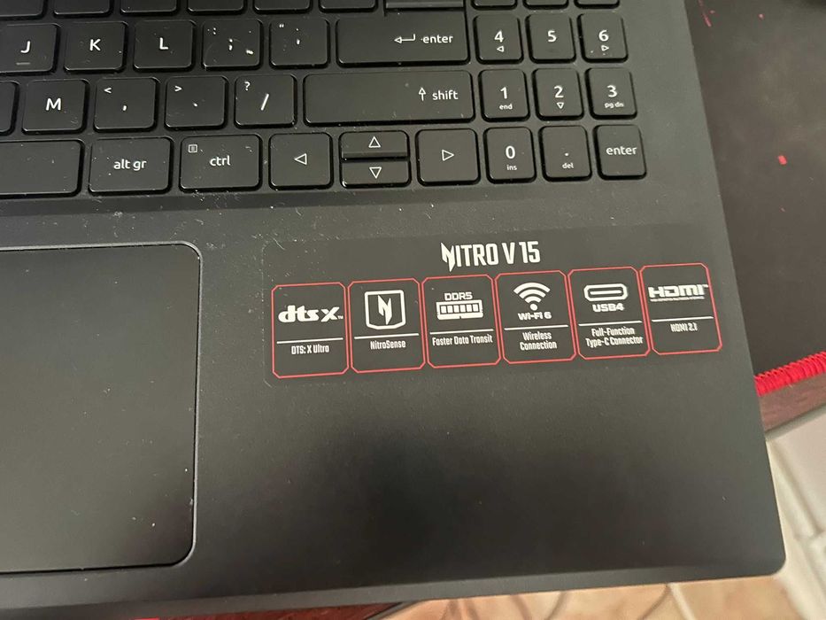 Laptop ACER Nitro AMD Ryzen 5 7535HS 4.5GHz, 16GB, 512GB, RTX 4050 6GB