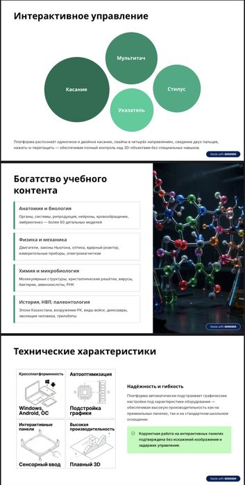 Интерактивная образовательная 3D - платформа