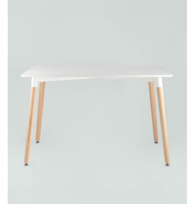 Обеденный стол 705199, 120×80х75 см, МДФ, белый