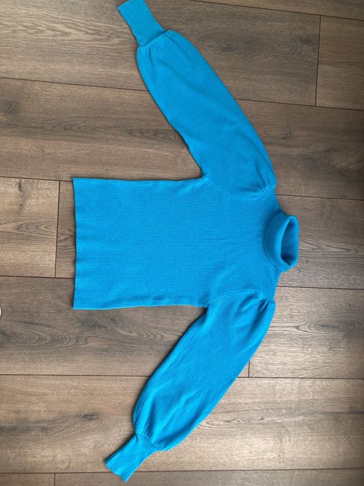 Син пуловер р-р S